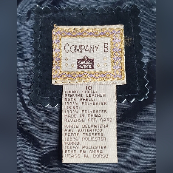 Ladies Genuine Suede Leather VEST, size 10 - Picture 4 of 5